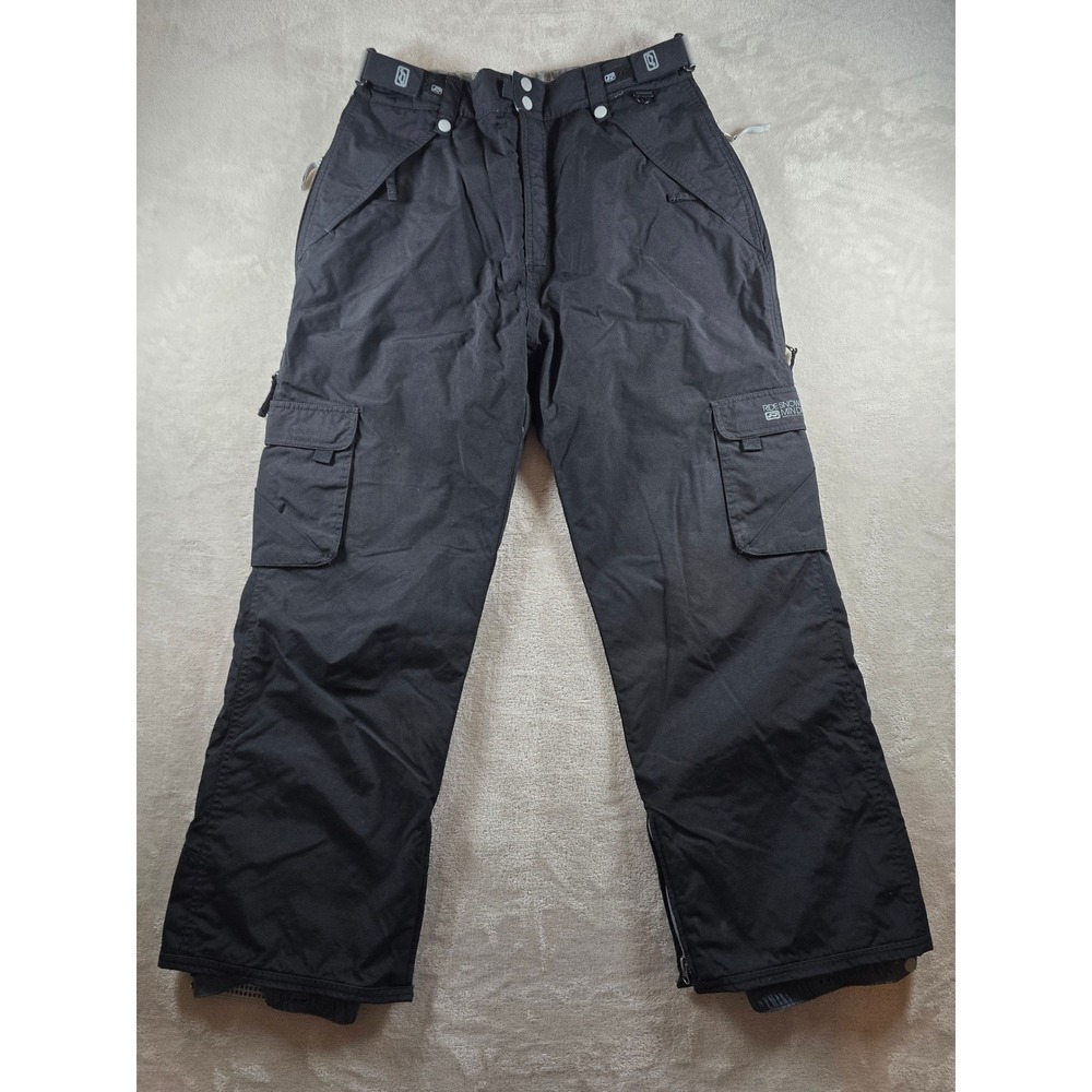 Ride‎ Snowboards Mountain Dry Series Snow Pants Mens M Black Cargo Adjustable